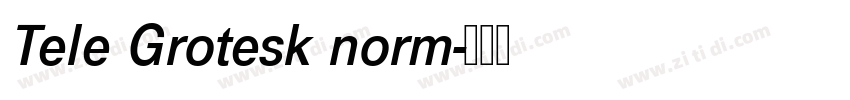 Tele Grotesk norm字体转换